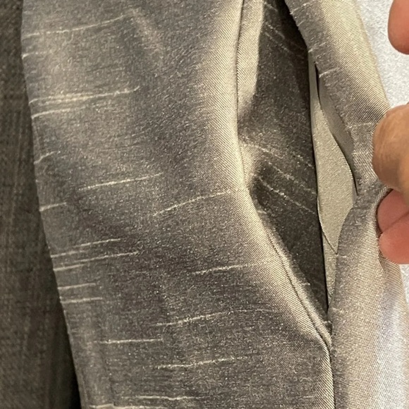 David's Bridal Sleeveless Dress with pockets Bolero Gray size 10 - Picture 3 of 8